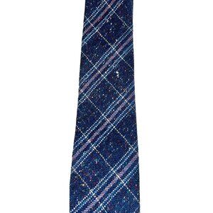 Vintage Plaid Tweed Londonderry Tie Preppy Rockabilly